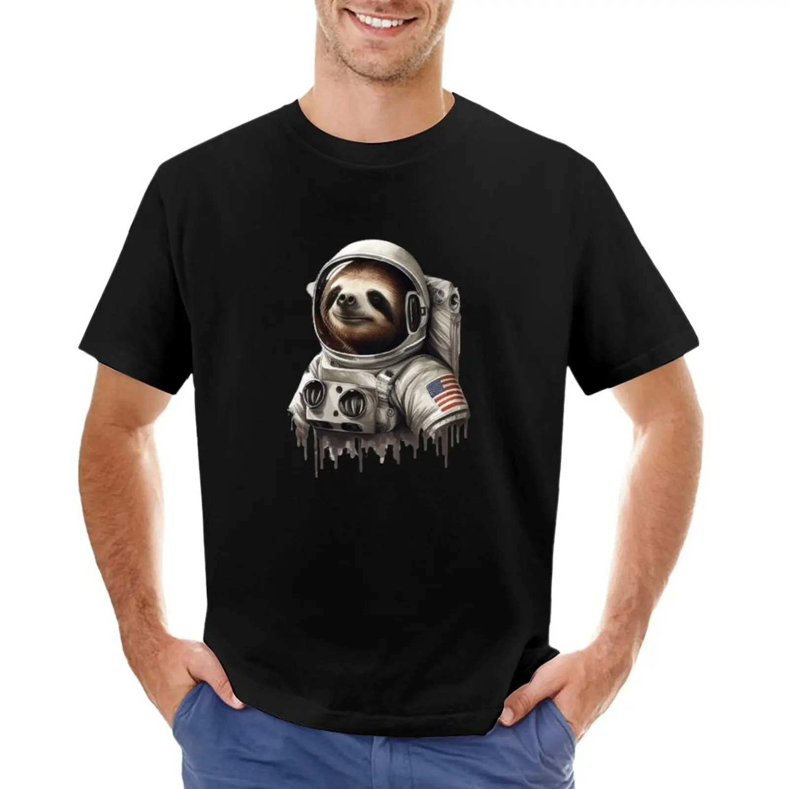 

Cute Sloth in an Astronaut suit Gift for Sloth Lover T-Shirt graphic t shirts workout shirts for men