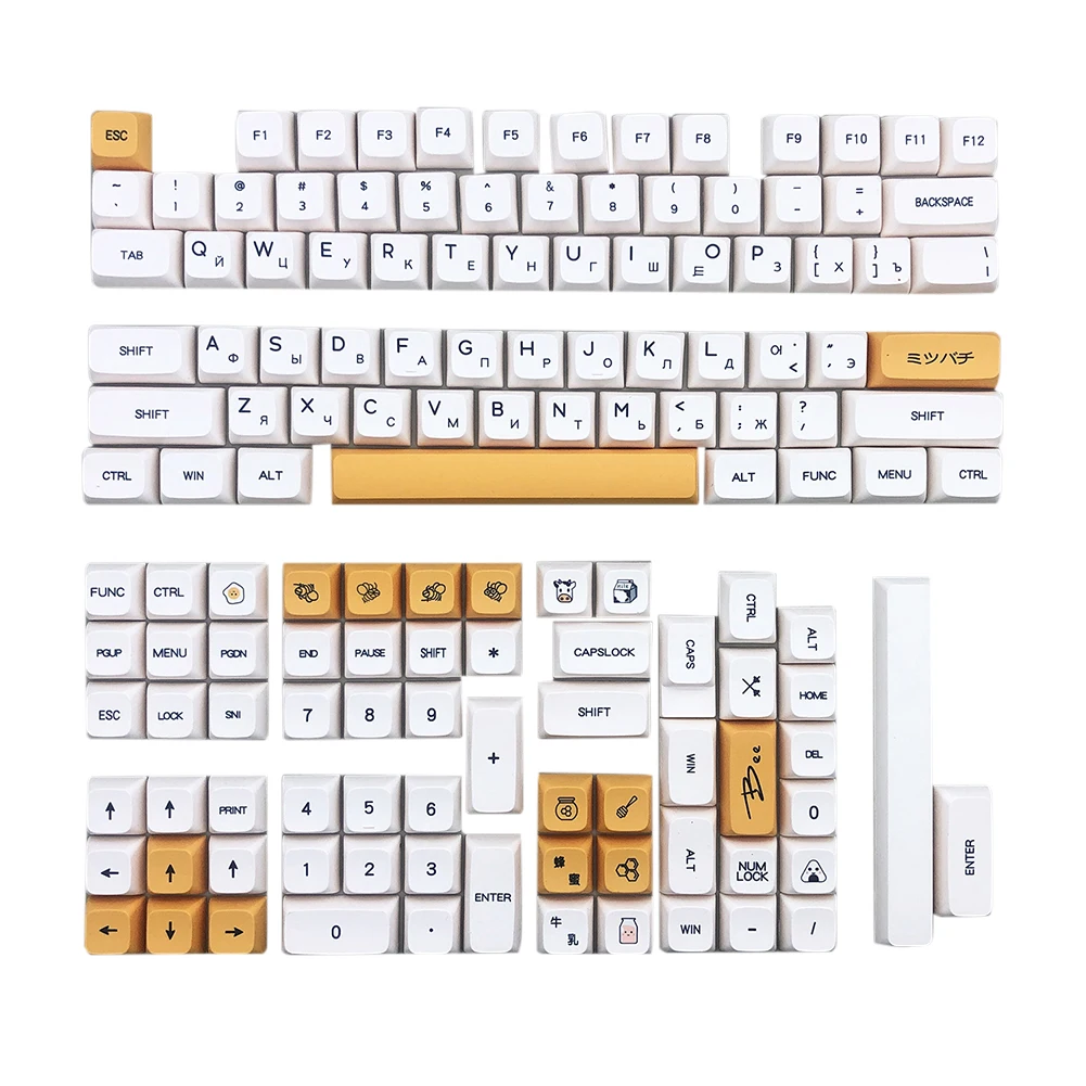 Inglês japonês keycaps