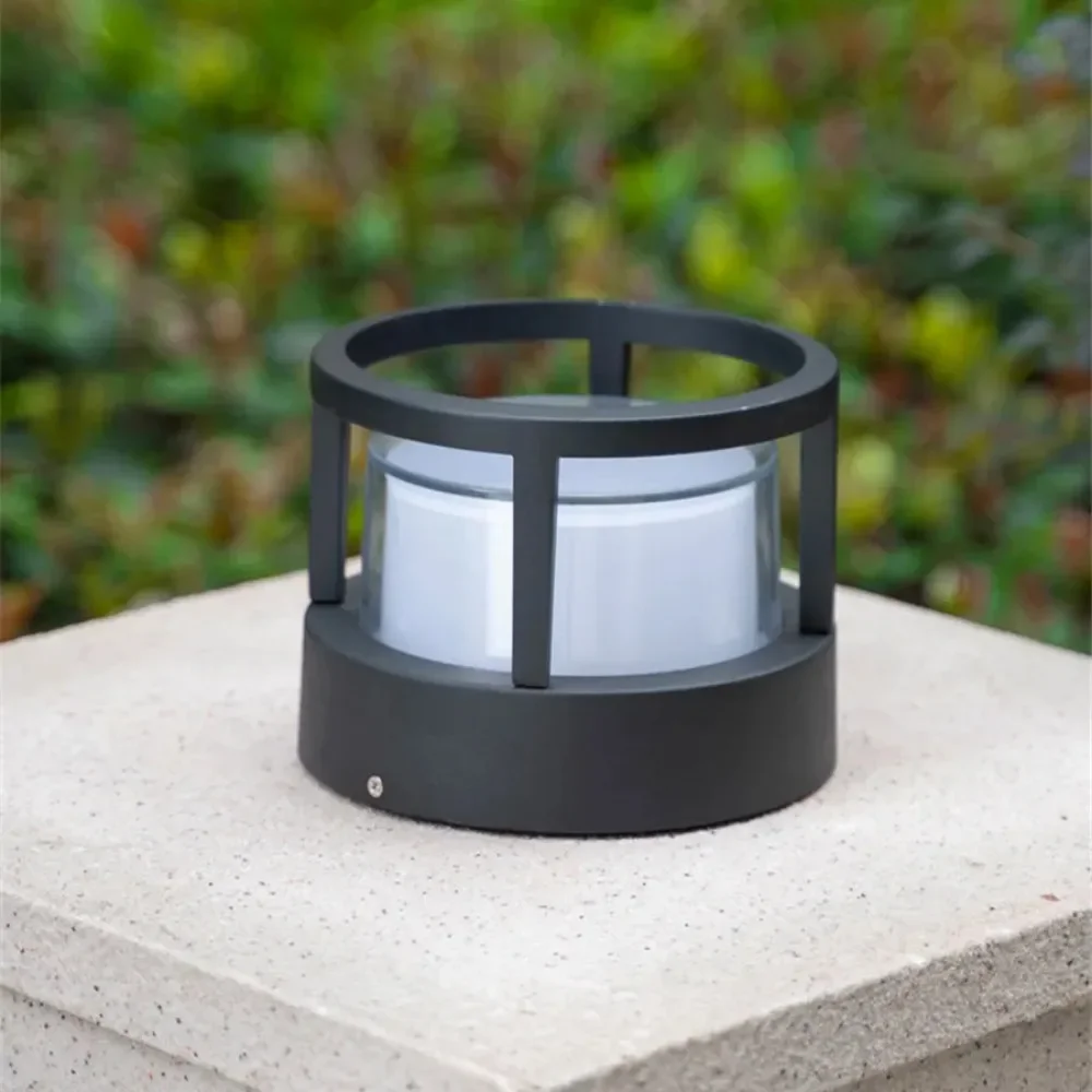 Outdoor Garden Porch Bollard Light Villa Column Lawn Lamp Waterproof IP65 Garden Landscape Lighting 4
