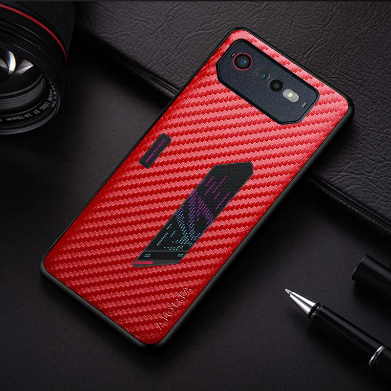 Carbon Fibre Shockproof Slim Non-Slip Full Body Protective Phone Case