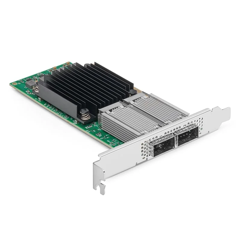 Mellanox Connectx-5 MCX516A-CDAT 네트워크 어댑터, 듀얼 포트 QSFP28 NIC, CX516A, 100GB, 빠른 배송