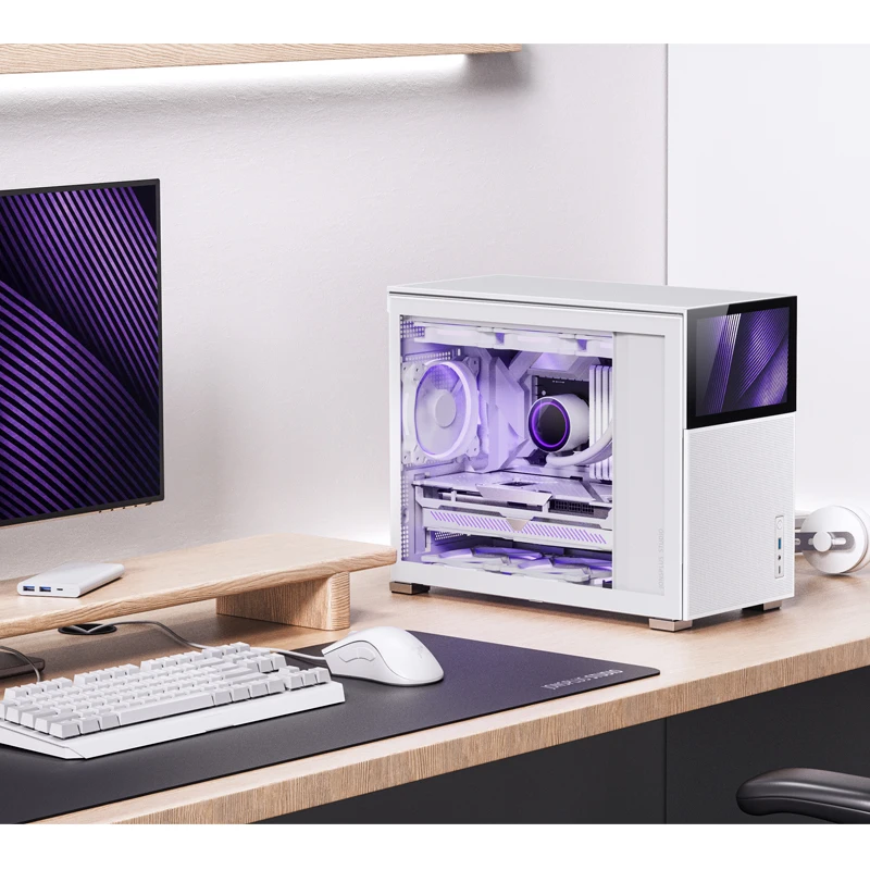 MATX chassis ATX power supply Type-C Gen210Gbps+ Vertical duct Long graphics card JONSBO Pine Cone D31