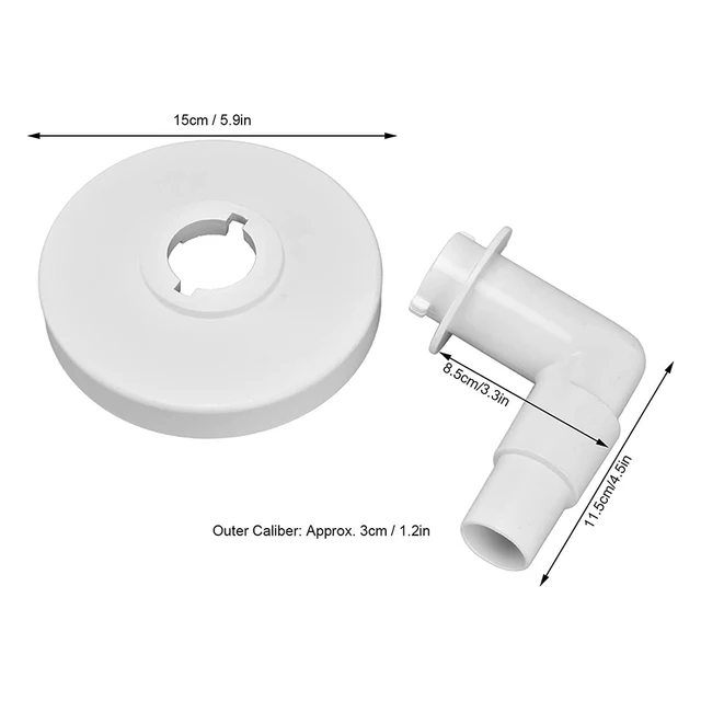 Skimmer Vákuumlemez 15 Cm -Es Medence Adapter 90 Fokos Könyök A Hayward Csere Kiegészítőkhöz - Image 6