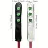 1pc Four Leaf Lucky Clover Design Golf Alignment Stick Cover, Golf Accessories 6