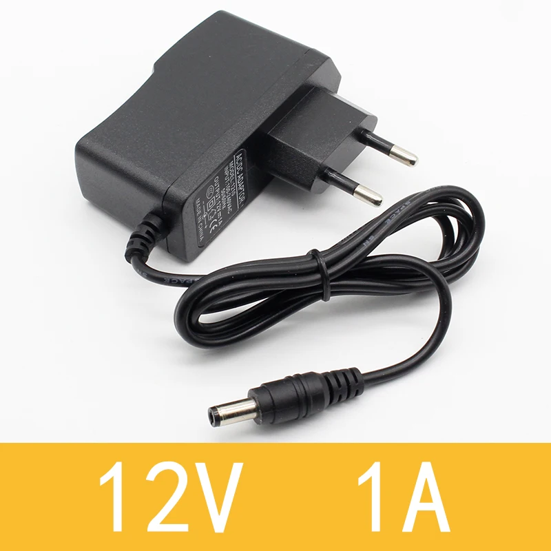 1pcs 100-240V AC-DC 전원 어댑터 공급 충전기 어댑터 5V 12V 1A 2A 0.5A EU 플러그 5.5mm x 2.5mm/5v3aDC 플러그 마이크로 USB