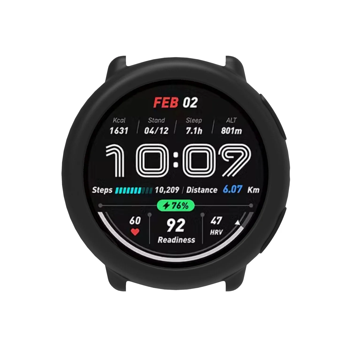Silicone Protective Watch Case Suit for Amazfit Active2 TPU Half-pack Silicone Case