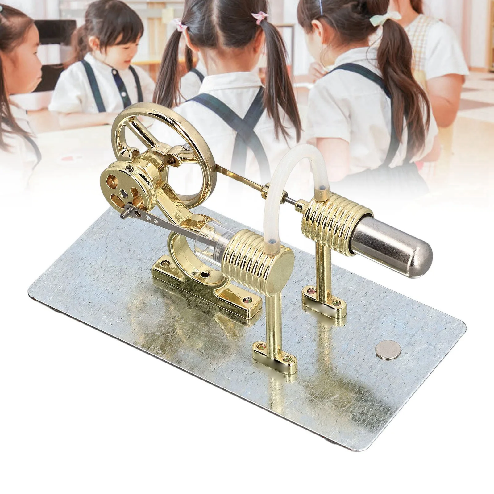 16 Cylinder Engine Model Stirling Engine Kit Educational 16 Cylinder Scientific Principle Easy To Assemble Steam Engine Model