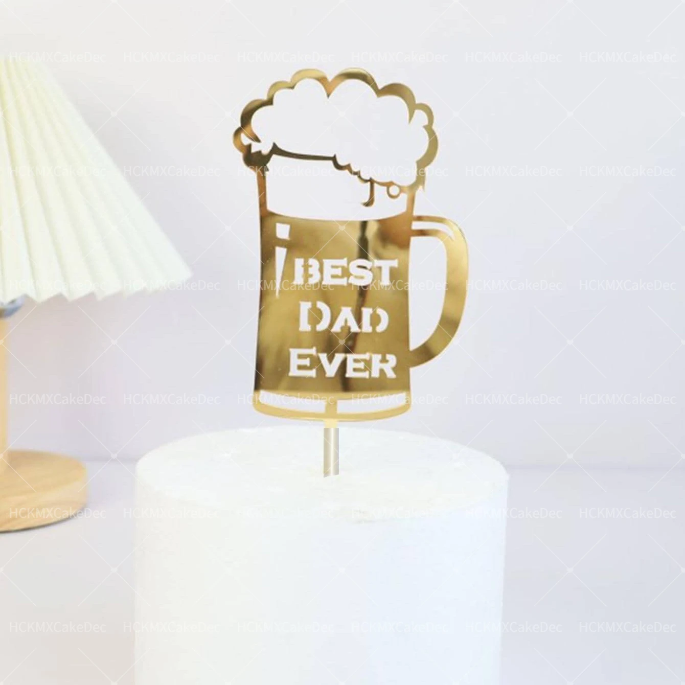 Acrylic Super Dad Father's Day Cake Toppers - Set of 3