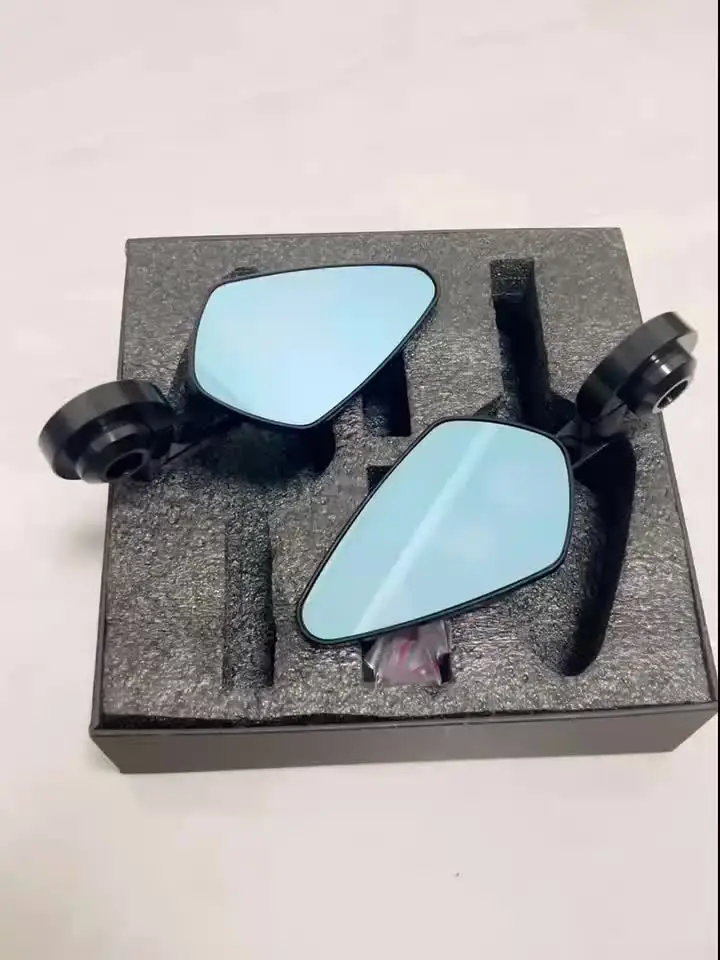 アルミ製オートバイハンドルバーエンドミラー,CNC,ドゥカティ
