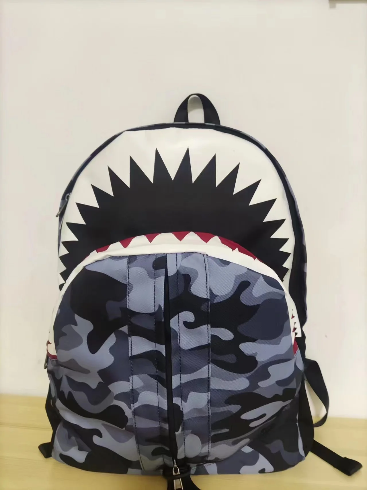 Shark Mouth Backpack For Street Wear Vegan Leather Travel Schoolbag Trendy  Preppy Style Daypack For Teenagers - Bags & Luggage - Temu Spain