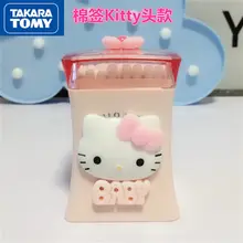 

TAKARA TOMY cartoon Hello Kitty toothpick box creative automatic household cotton swab box storage box cute cotton swab box