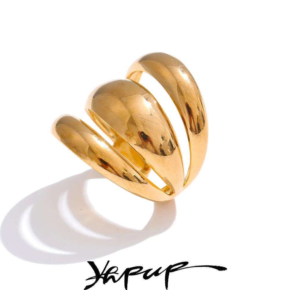 Yhpup Women Hollow Open Ring