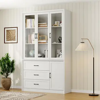 Bookshelf with Glass Doors 1