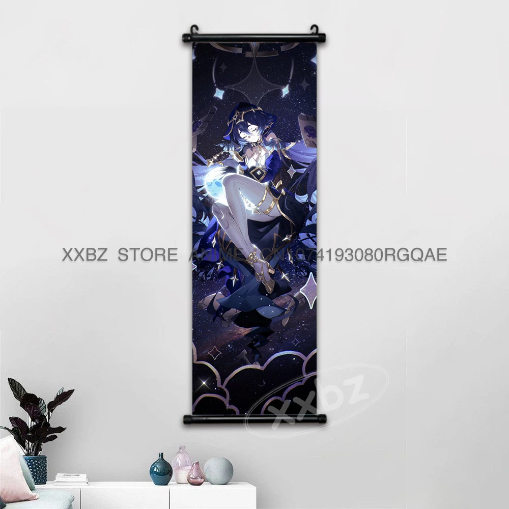 Genshin Impact Anime Artwork: Diluc Character Canvas Wall Art Decor