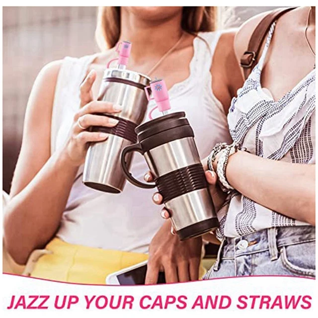 4Pcs Straw Cover Cap fit with Stanley Cup, Silicone Straw Stopper  Compatible with Stanley 30&40 Oz Tumbler with Handle and Straw - AliExpress