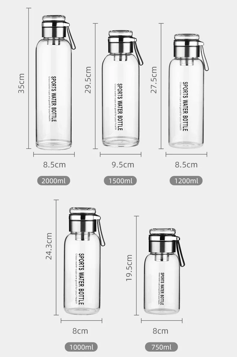 Transparent Water Bottle for Adults