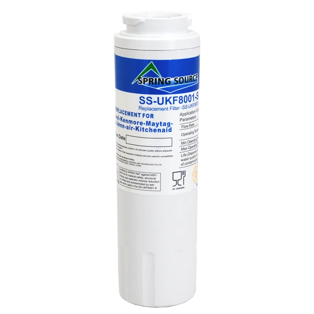  Replacement for KitchenAid KBFS25ETSS01 Refrigerator Water  Filter - Compatible with KitchenAid 4396395 Fridge Water Filter Cartridge :  Appliances