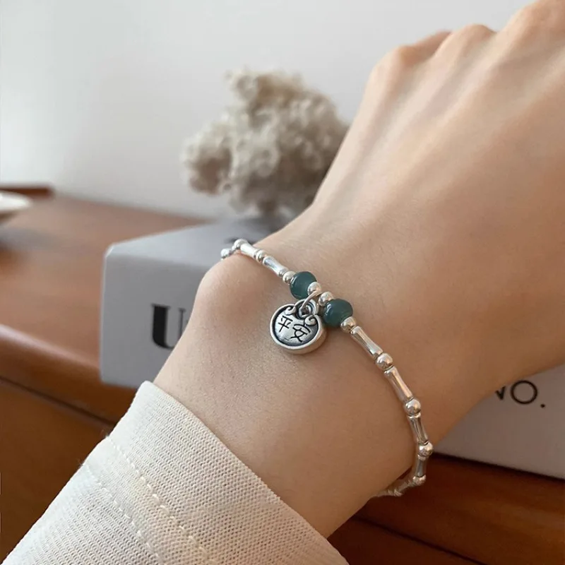 

Браслет из серебра 925 пробы с надписью «Good Wish»