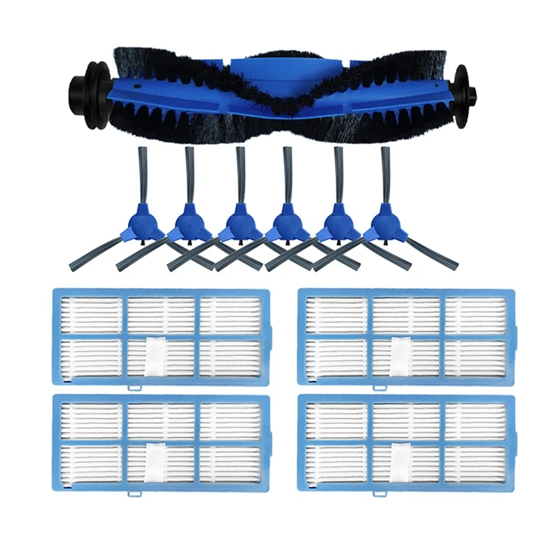 11PCS Replacement Parts For Main Side Brush Hepa Filter Mop For Goovi