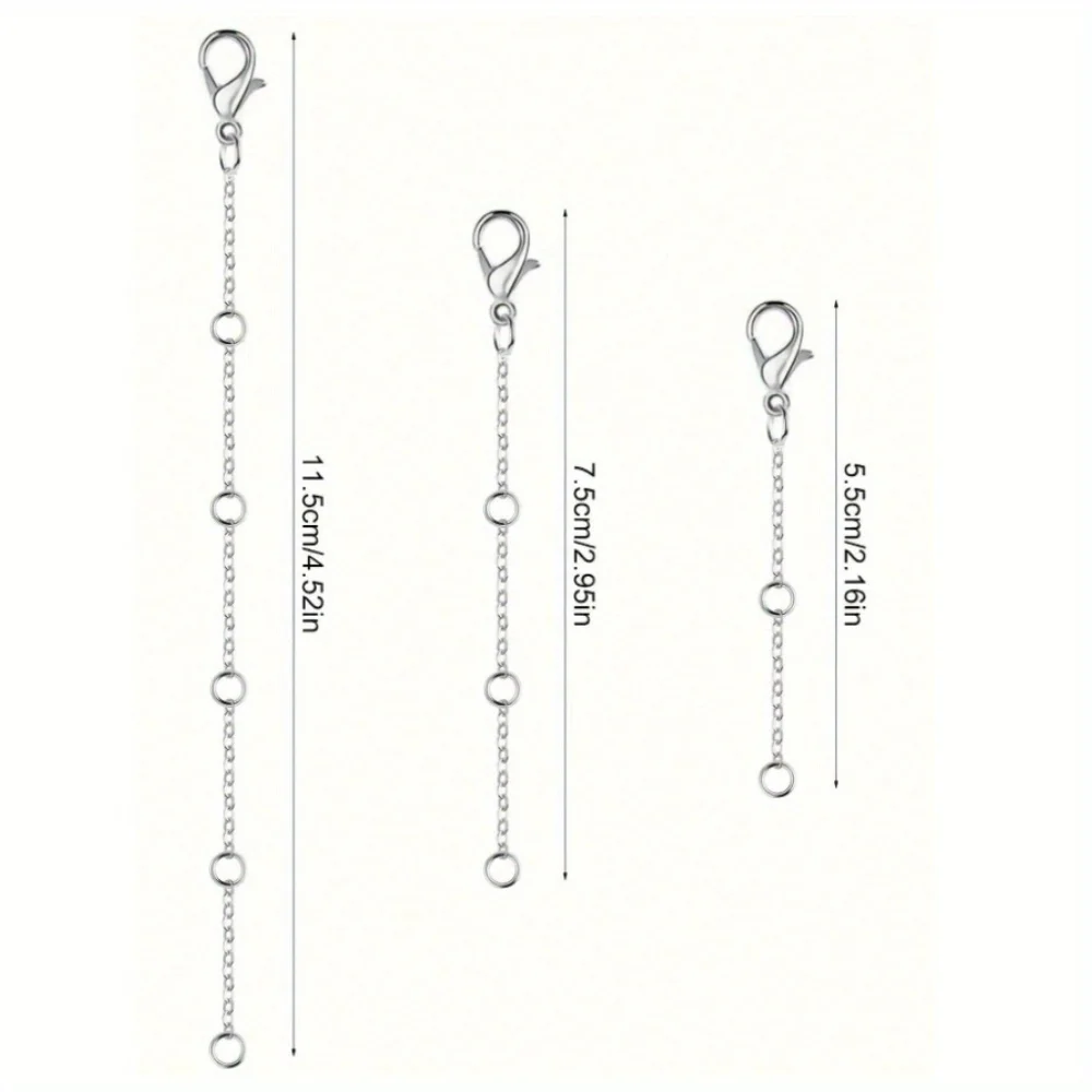 Lobster Clasp Plus Tail Chain Adjustment Chain Jewelry Extension Simple Necklace Accessories