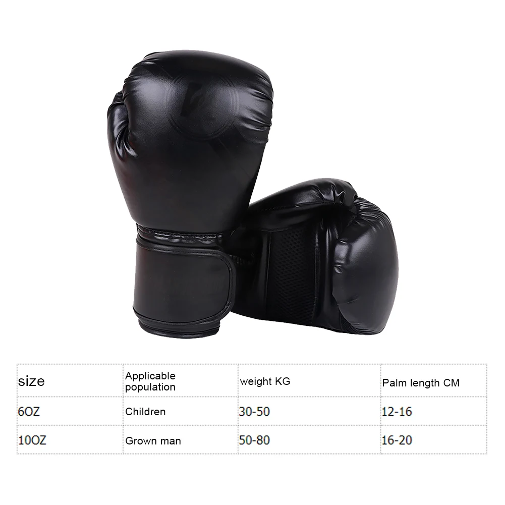 Boxing Gloves Punching Bag Gloves Hook and Loop Closure Training Sparring Breathable for Muay Thai Martial Arts