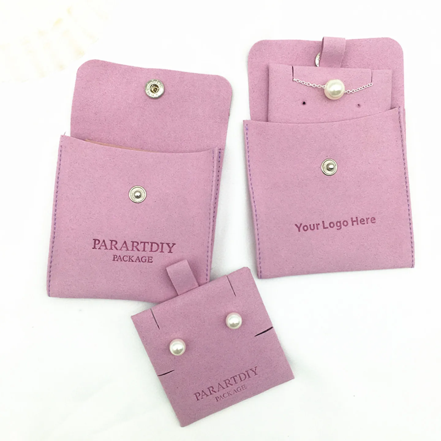 20/50/200 sets purple of jewelry bag custom logo with necklace card can print earring hole necklace hole pouch bag free shipping