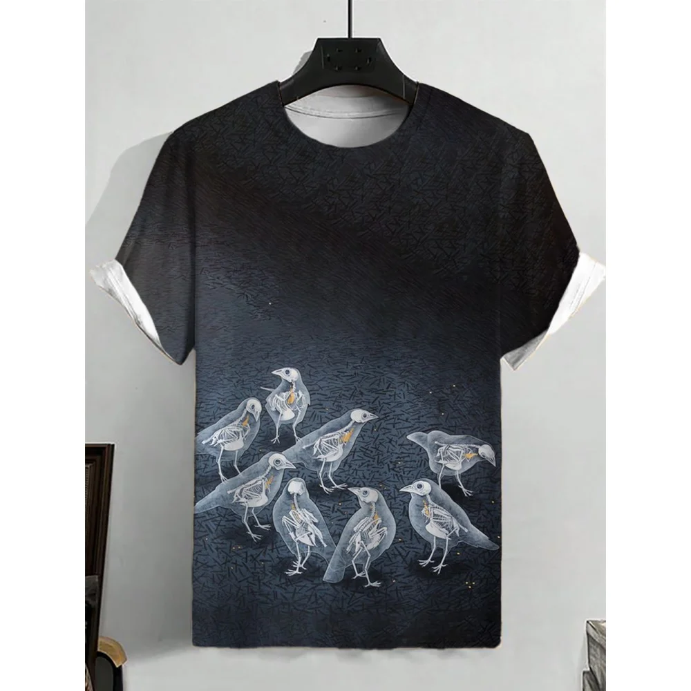 

Men's T-Shirt Summer Tshirt Casual Short Sleeved Top O Neck T Shirt Loose Micro Elasticity Retro Fashion Breathable Men Clothing