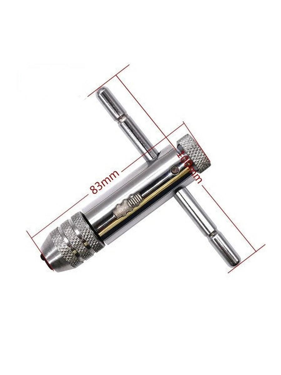 Clé à Cliquet En T M3 M8, M5 M12 Pour Taraud, En Acier à Outils, Résistant à La Corrosion (M5-M12