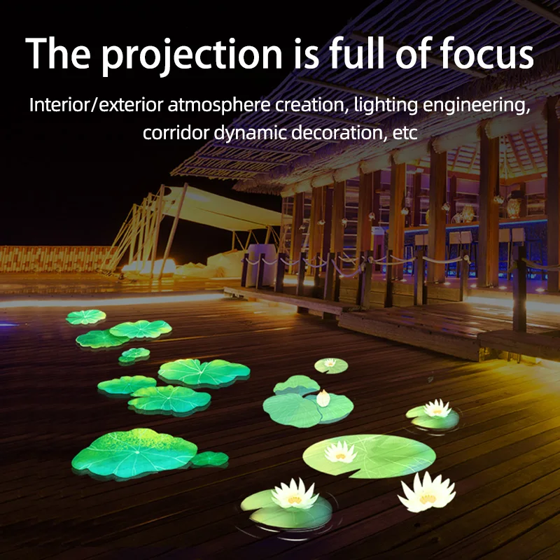 Dynamic fluttering creative flagfish store net red decorative background park lighting atmosphere customized floating shadow pro 2