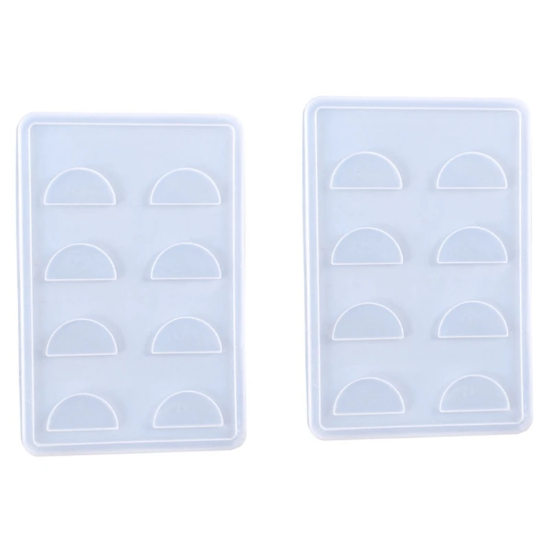 

2Pcs Eyelashes Display Tray Resin Silicone Mold Eyelashes Storage Box Case Holder Epoxy Resin Mold