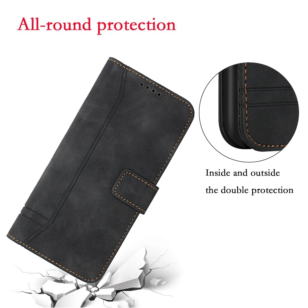 RonRun Cover TCL 405/406/408, Pelle Premium Portafoglio Slot per Schede