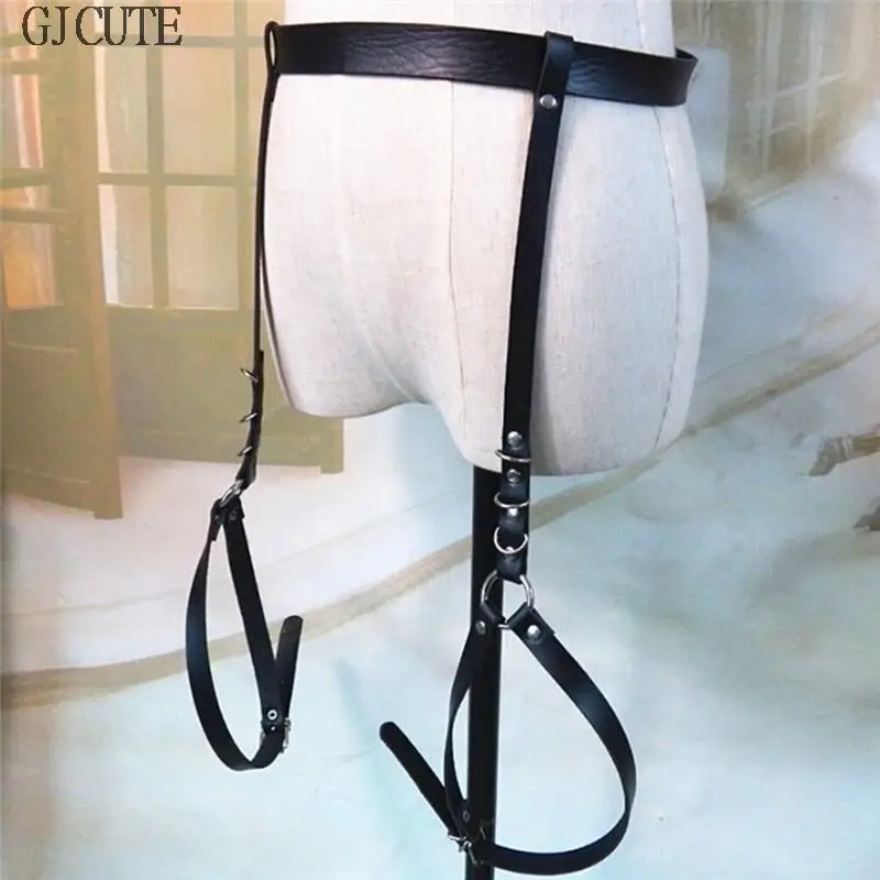 Sexy Women Harness Waist Belt PU Leather Garters O-Ring Waistband Punk Strap Band Leg Belt Club Party Appeal Accessories