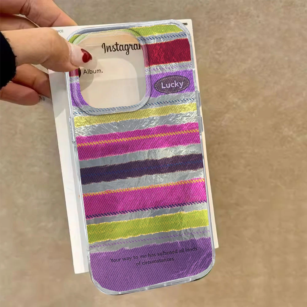 Glossy Stripes Wave Edges Vortex Phone Case