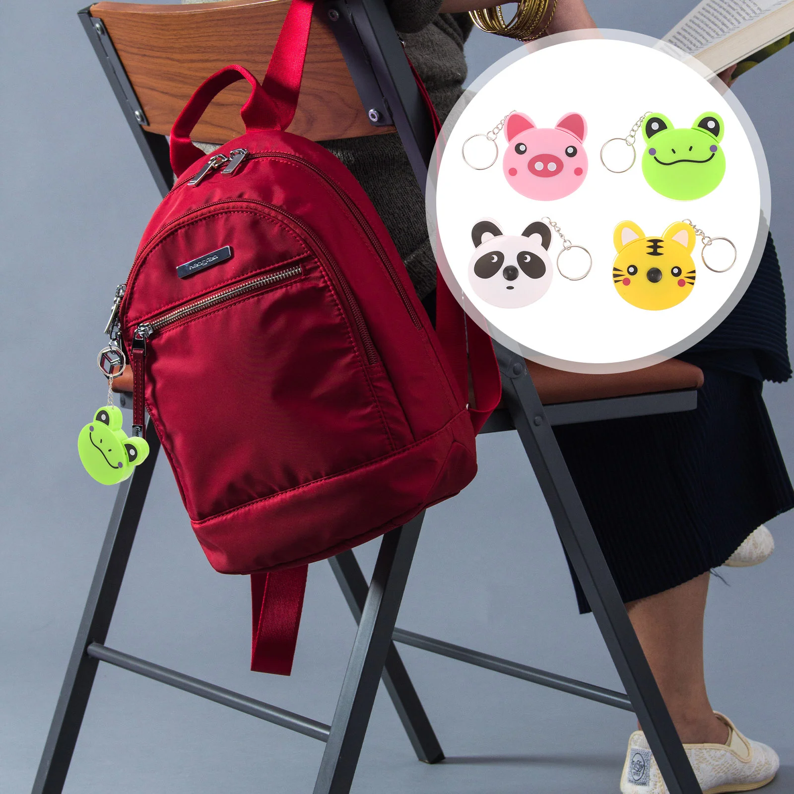 

4 Pcs Frog Animal Mini Tape Measure Child Toddler Measuring Abs Metal Retractable