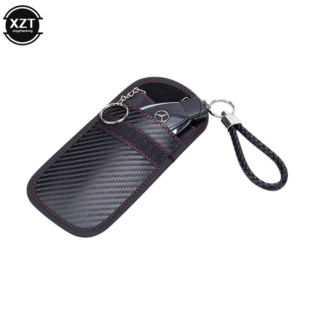 Faraday Key RFID Electromagnetic Shielding Bag Credit Card FOB Signal Blocker Case Keyless Entry Car Anti Theft Bags car key blocker car key shielding box faraday key fob protector