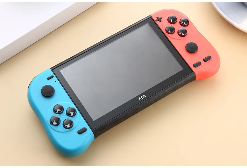 2022 X50 5.1 HD screen 64bit Video games supports multiple emulators ortable Handheld Retro Game Console Video Player tv output
