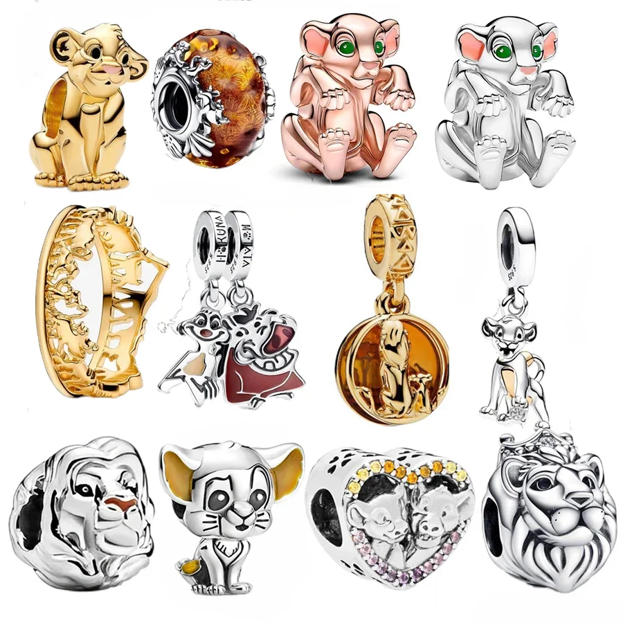 charm beads pendant Fit Original Bracelets & Bangle Lion King Simba Simba & Nana Series Charm Beads Pendant Jewelry Berloque