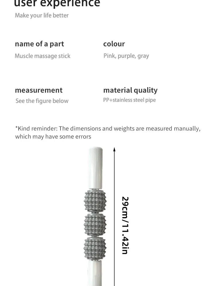 Description Picture 4 of item1 Pc Fitness Muscle Massage Stick, Fascia Roller Massage Stick For Yoga Muscle Relaxation and Stretching Roller, Thin Calf