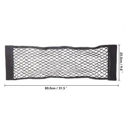 Universal Car Backseat Organizer with Elastic Mesh Storage Pocket and Magic Sticker Attachment (80 x 25cm)