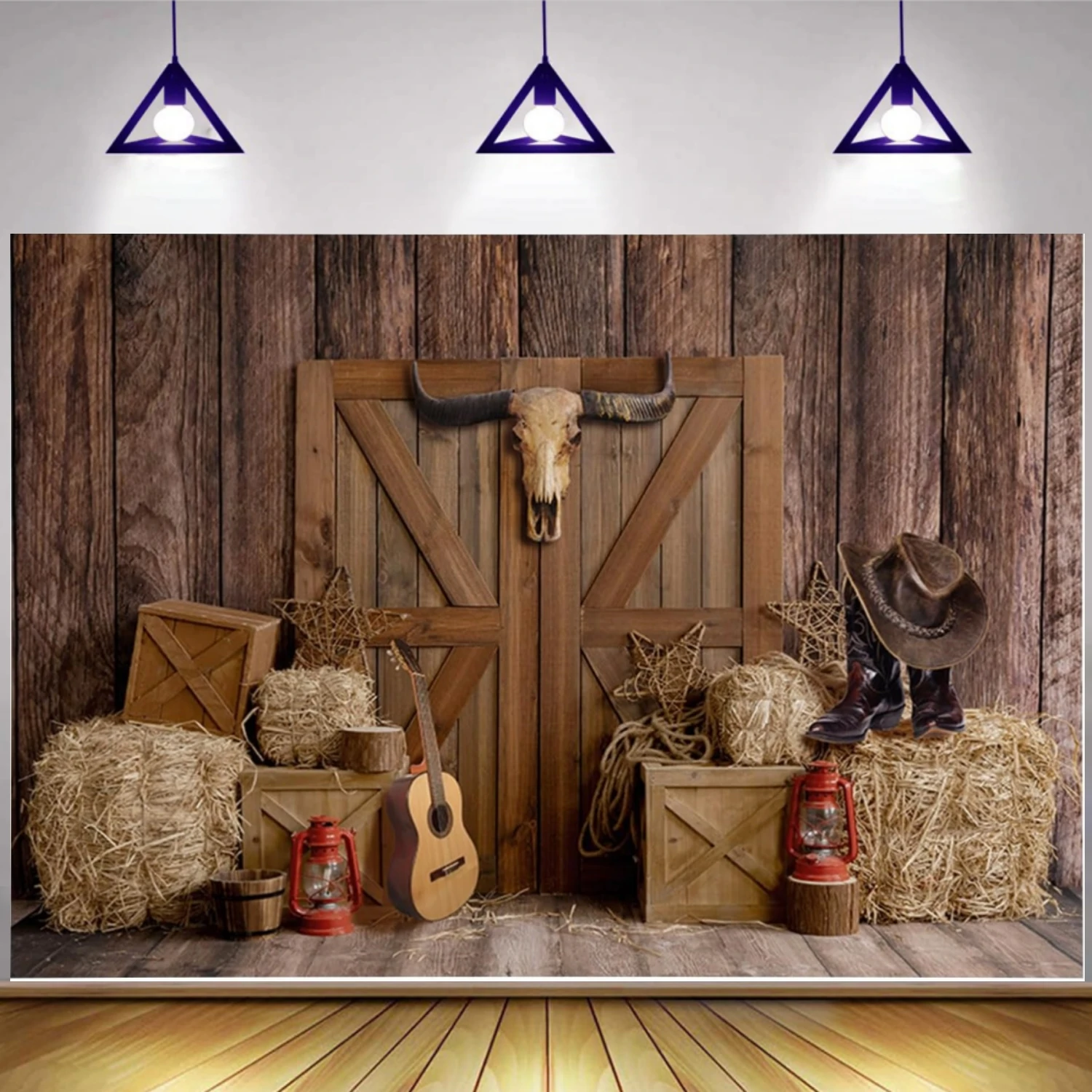 

Фон для фотосъемки с изображением ковбоя Дикого Запада