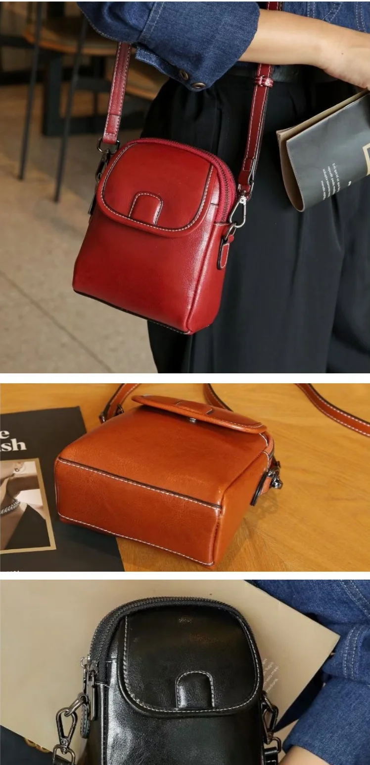 Dames crossbody tas van echt leer modieuze schoudertas koeienhuid_voghion.com