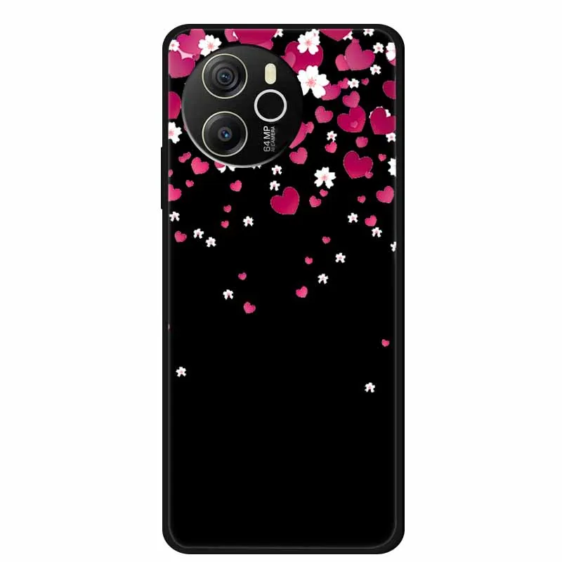 Enhanced Product Title:  
Premium Black Silicone Soft Back Cover Case - Sleek and Durable Phone Shell/Coque, 6.78