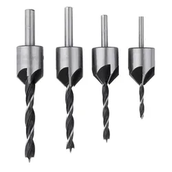Jeu de mèches à fraise à cannelure, 4 pièces, outil de chanfrein pour le travail du bois 3 6mm, offre de Stock 