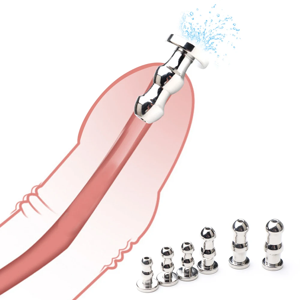 Male Urethral Sounds Dilator Stainless Steel Urethral Sounding Tripe Beads Penis Plug Men Urethra Stimulate Sex Toys Sexshop penis sex toys