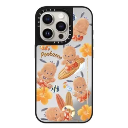Trendy Co - Branded Beach Party Cartoon Phone Case - iPhone 15 Plus (Beige)