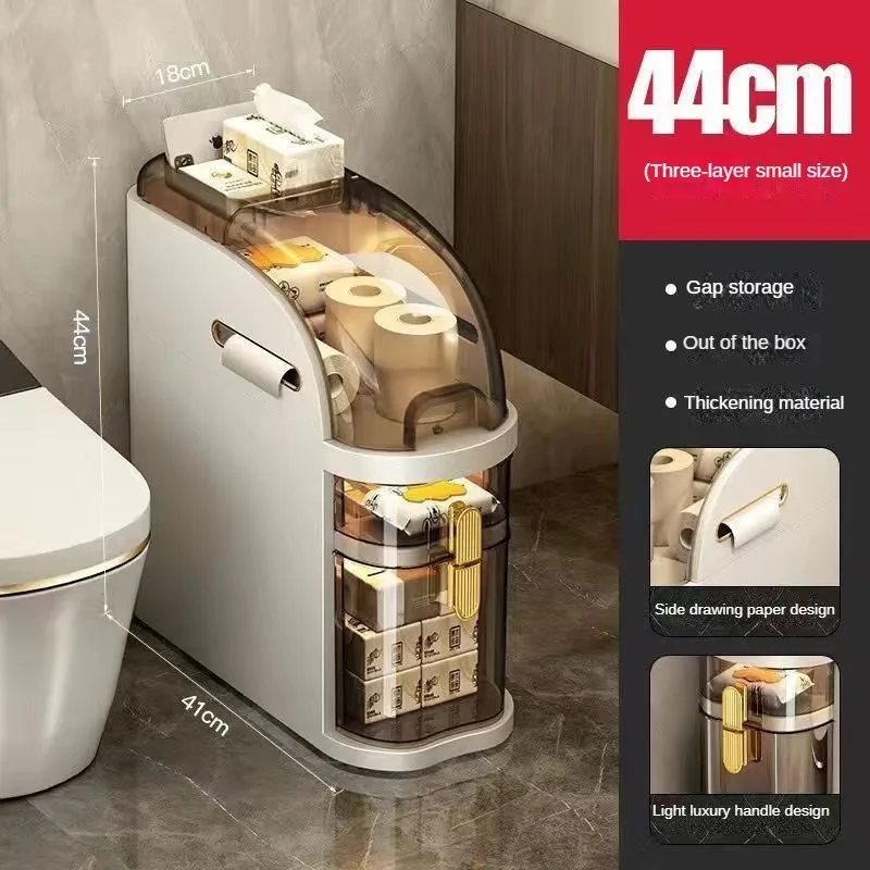 Badkamer opbergplank, bamboe over-het-toilet organizerrek, vrijstaand toilet
