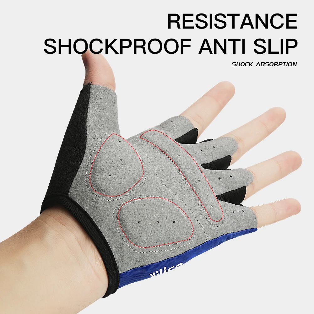 Half Finger Cycling Gloves Liquid Silicone Resistance Shockproof Breathable Sports Bike Fitness Gloves Men's And Women's