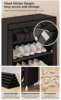 10-layer high-capacity shoe rack with dust cover, 9-compartment shoe rack, space-saving entrance shoe rack, easy to assemble 5