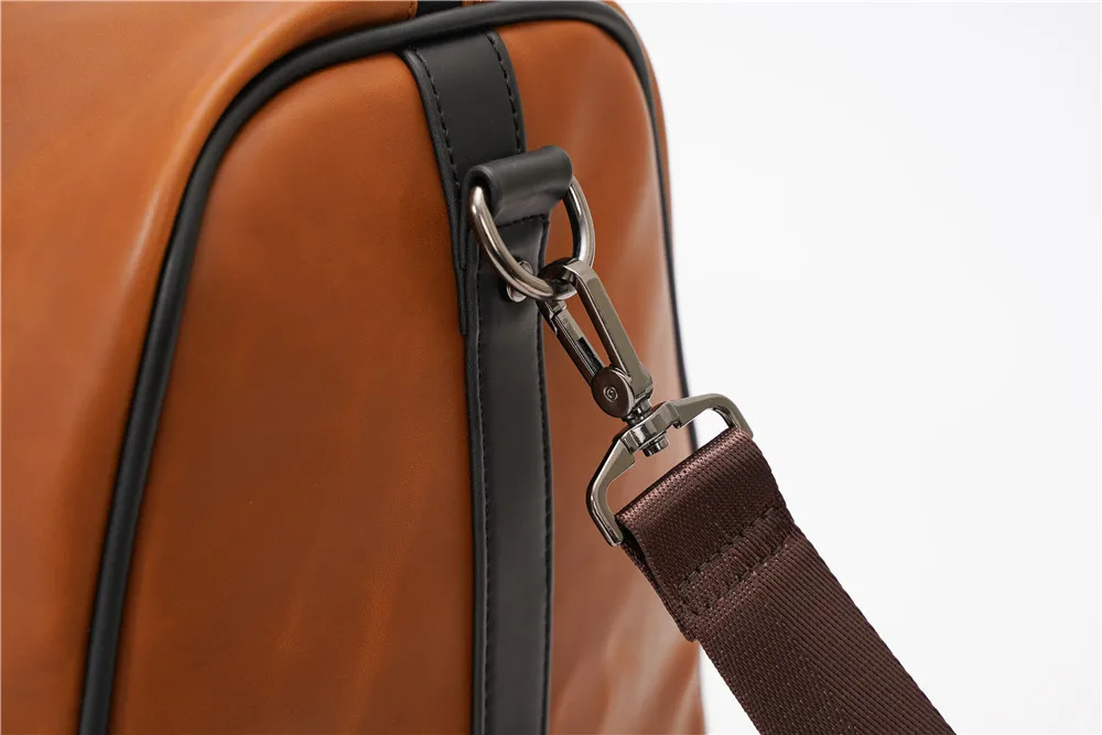 Sac De Voyage En Cuir Vintage 25 Pouces - Homme, Cabrin, Fait Main - Marron