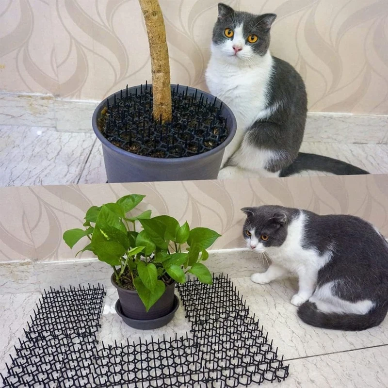 Dig Stopper Mat for Cat Spikes Cat Stopper for Outdoor Fence StingPad cat scat mat pet fence barrier